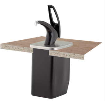 Встраиваемый дозатор для густых соусов San Jamar P4100BK FrontLine Universal In Counter Condiment Di в ШефСтор (chefstore.ru)